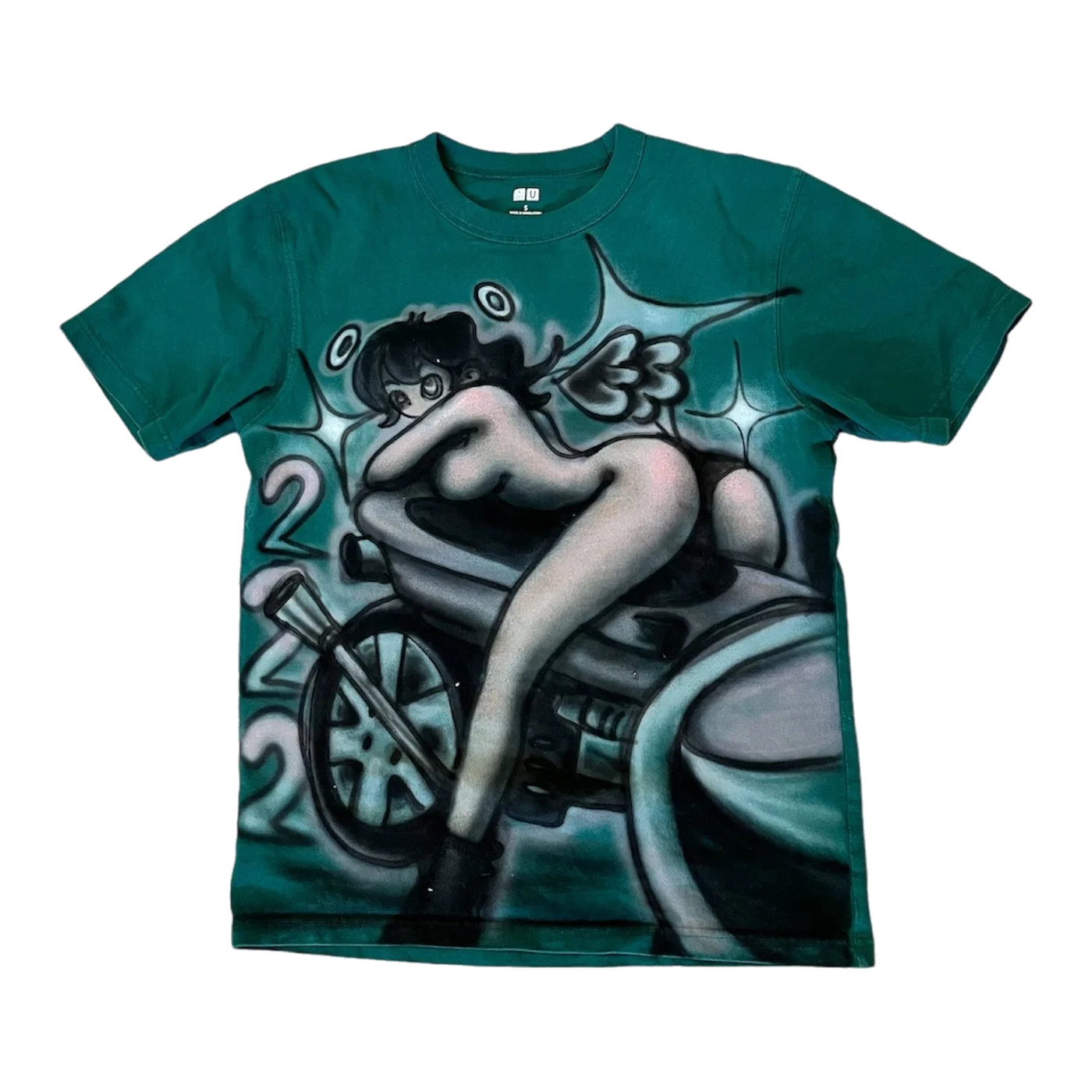 Teal Moto Tee